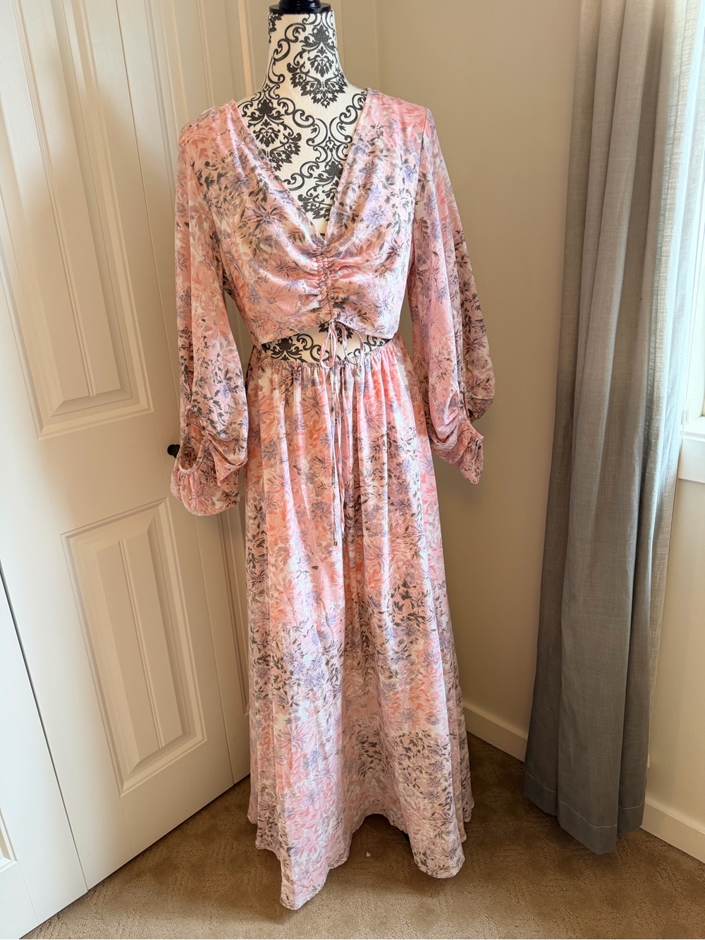 Entro Fields of Flowers Maxi Dress size L